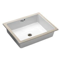KOHLER Kathryn Vitreous China Undermount Bathroom Sink In White With Overflow Drain