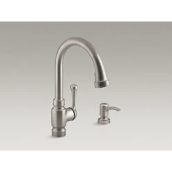 Carmichael Single-Handle Pull-Down Sprayer Kitchen Faucet In Stainless Steel -Alliee Bath And Faucet Shop 3e407b6490df9d2c2738f1973faf1d6e 1800x1800