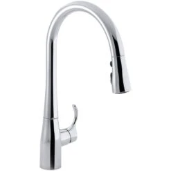 Simplice Single-Handle Pull-Down Sprayer Kitchen Faucet With DockNetik And Sweep Spray In Vibrant Stainless -Alliee Bath And Faucet Shop 405746f0eeb579016a79449918a37e10 1800x1800