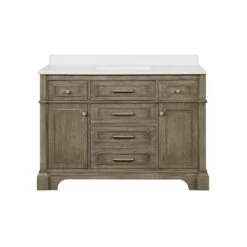 Melpark 48 In. W X 22 In. D Bath Vanity In White With Cultured Marble Vanity Top In White With White Sink -Alliee Bath And Faucet Shop 418c7525181493a55f06daa6ce39296d 2e46db09 97d7 4017 ad6d b4946eafc187 1800x1800