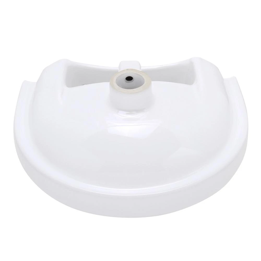 Whitehaus Collection Isabella Collection Wall-Mounted Bathroom Sink In White 8 Whitehaus Collection Isabella Collection Wall-Mounted Bathroom Sink In White - Image 6