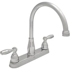 Foundations 2-Handle Standard Kitchen Faucet In Chrome -Alliee Bath And Faucet Shop 41ee2bb4aa252790485870102887c274 1800x1800