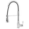 Commercial-Style Spring Neck Single-Handle Pull-Down Sprayer Kitchen Faucet With 2-function Sprayer In Chrome -Alliee Bath And Faucet Shop 428c6914cfbc3459eed70d9710869dd9 1800x1800