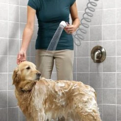 1-Spray 2 In. Single Freestanding Handheld Adjustable Shower Head In White -Alliee Bath And Faucet Shop 42ab327a058ce120792fc38ac88de99b 1800x1800