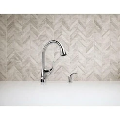 Trielle Single-Handle Pull-Down Sprayer Kitchen Faucet In Chrome 17 Trielle Single-Handle Pull-Down Sprayer Kitchen Faucet In Chrome -Alliee Bath And Faucet Shop 42df0b6e90e382b77393b1e9d3e22d5e 1800x1800