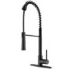Laurelton Single-Handle Pull-Down Sprayer Kitchen Faucet With Deck Plate In Matte Black -Alliee Bath And Faucet Shop 43116cfa67ff1b32660127060a7c588d 1800x1800