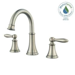 Courant 8 In. Widespread 2-Handle Bathroom Faucet In Brushed Nickel (2-Pack Combo) -Alliee Bath And Faucet Shop 4378937fb528ae232a057956e894855a 1800x1800