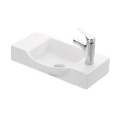 WS Bath Collections Wall Mount / Bathroom Vessel Sink In Ceramic White