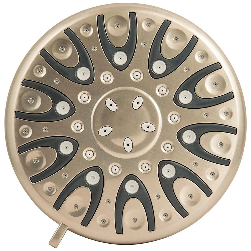 6-Spray Wall Bar Raincan Showerhead With 6-Spray Handshower In Brushed Nickel 5 6-Spray Wall Bar Raincan Showerhead With 6-Spray Handshower In Brushed Nickel - Image 3