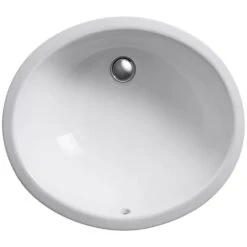 KOHLER Caxton Vitreous China Undermount Bathroom Sink In White With Overflow Drain -Alliee Bath And Faucet Shop 45931bae60694ad46d2de73b6f7d3ede 1800x1800