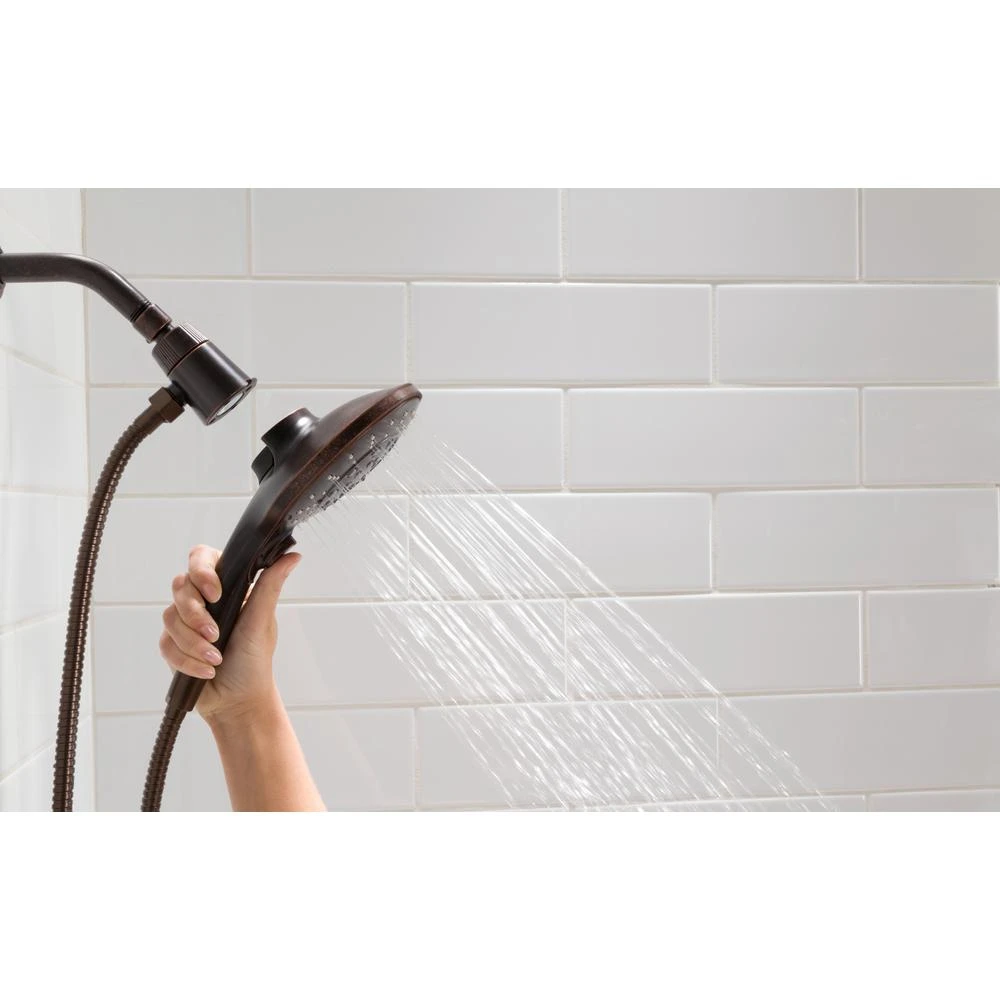 Engage 6-Spray 5.5 In. Single Tub Wall Mount Handheld Adjustable Shower Head In Oil Rubbed Bronze 6 Engage 6-Spray 5.5 In. Single Tub Wall Mount Handheld Adjustable Shower Head In Oil Rubbed Bronze - Image 4