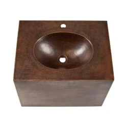 Premier Copper Products 24 In. Wall Mount Copper Vanity With Built-In Bathroom Sink In Oil Rubbed Bronze -Alliee Bath And Faucet Shop 4660dc7b1d98c51b7fd9501d595b8364 1800x1800