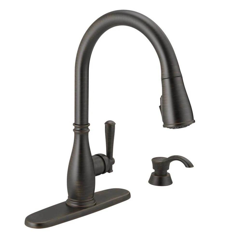 Charmaine Single-Handle Pull-Down Sprayer Kitchen Faucet With Touch2O And ShieldSpray Technologies In Venetian Bronze 19 Charmaine Single-Handle Pull-Down Sprayer Kitchen Faucet With Touch2O And ShieldSpray Technologies In Venetian Bronze - Image 17