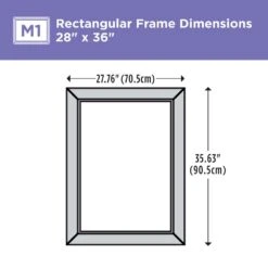 28 In. W X 36 In. H (M1) Framed Rectangular Standard Glass Bathroom Vanity Mirror In Matte White -Alliee Bath And Faucet Shop 4a3e3407abd7c214da14a30b7f19dbb7 2bb5d0a6 c89b 484e a9d4 3e75badae935 1800x1800