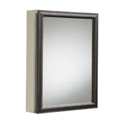 20 In. X 26 In H. Recessed Or Surface Mount Mirrored Medicine Cabinet In Oil Rubbed Bronze