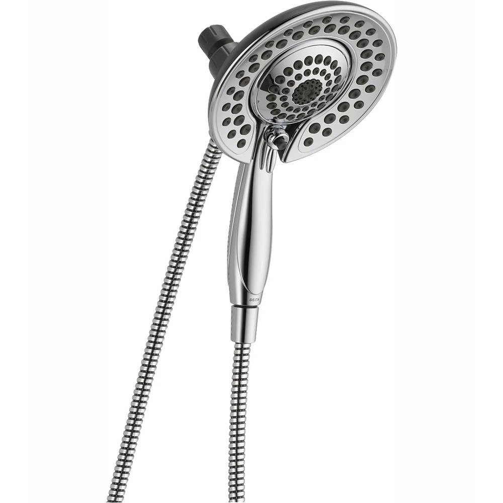 In2ition Two-in-One 5-Spray 6 In. Dual Wall Mount Fixed And Handheld Shower Head In Chrome 3 In2ition Two-in-One 5-Spray 6 In. Dual Wall Mount Fixed And Handheld Shower Head In Chrome
