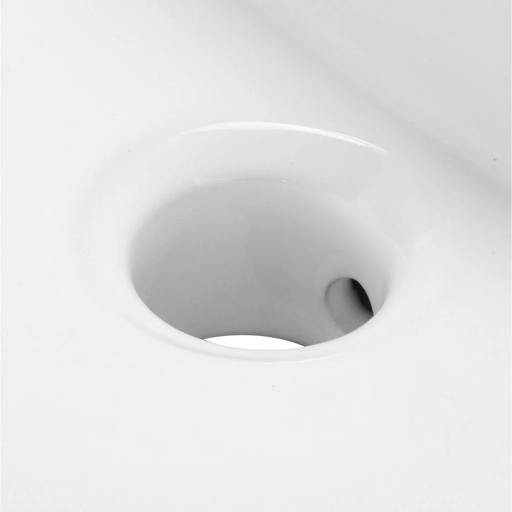 Whitehaus Collection Isabella Collection Wall-Mounted Bathroom Sink In White 9 Whitehaus Collection Isabella Collection Wall-Mounted Bathroom Sink In White - Image 7
