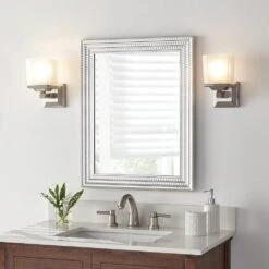 22 In. W X 27 In. H Framed Rectangular Anti-Fog Bathroom Vanity Mirror In Silver 25 22 In. W X 27 In. H Framed Rectangular Anti-Fog Bathroom Vanity Mirror In Silver -Alliee Bath And Faucet Shop 4e1e6fcb5148ed92e07d0dc1ed2ae0fd 1800x1800