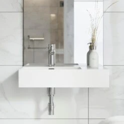 Swiss Madison St. Tropez Vessel Sink In Glossy White