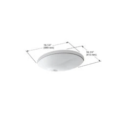 KOHLER Caxton Vitreous China Undermount Bathroom Sink In White With Overflow Drain -Alliee Bath And Faucet Shop 50539de8e26eb3bd4032ada6bc674ad7 1800x1800