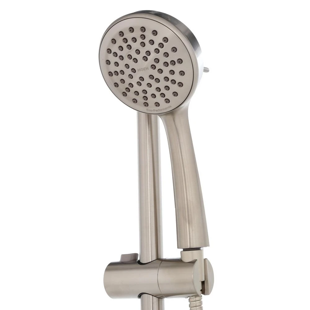 1-Spray Eco-Performance 4 In. Hand Shower With Slide Bar In Brushed Nickel 5 1-Spray Eco-Performance 4 In. Hand Shower With Slide Bar In Brushed Nickel - Image 3