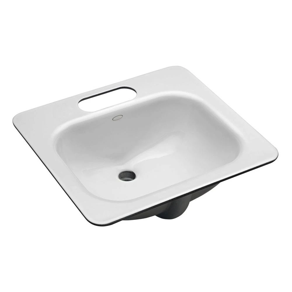 KOHLER Tahoe Undermount Cast Iron Bathroom Sink In White With Overflow Drain 3 KOHLER Tahoe Undermount Cast Iron Bathroom Sink In White With Overflow Drain
