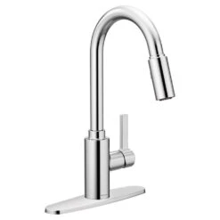 Genta Single-Handle Pull-Down Sprayer Kitchen Faucet With Reflex In Chrome -Alliee Bath And Faucet Shop 5497ed7aa06e790426702d4094d6314f 1800x1800
