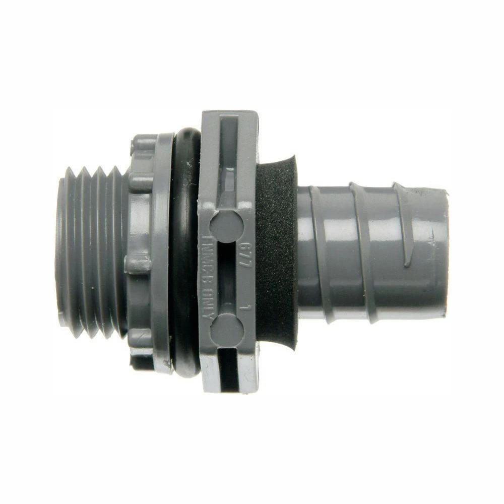 1/2 In. Straight Non-Metallic Liquid Tight 1-Piece PVC Fitting (Case Of 30) 5 1/2 In. Straight Non-Metallic Liquid Tight 1-Piece PVC Fitting (Case Of 30) - Image 3