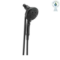 SureDock 7-Spray 5 In. Single Wall Mount Handheld H2Okinetic Shower Head In Matte Black -Alliee Bath And Faucet Shop 56b1b61f15f506309b2f7db3a63c5f76 1800x1800