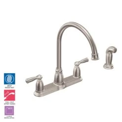 Banbury High-Arc 2-Handle Standard Kitchen Faucet With Side Sprayer In Spot Resist Stainless -Alliee Bath And Faucet Shop 57cdb29c8841a3cc861ac5a6c7da0627 1800x1800