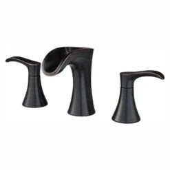 Brea 8 In. Widespread 2-Handle Waterfall Bathroom Faucet In Brushed Nickel -Alliee Bath And Faucet Shop 590465209141c95482f883e2dc2d18af 1800x1800