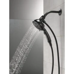 SureDock 7-Spray 5 In. Single Wall Mount Handheld H2Okinetic Shower Head In Matte Black -Alliee Bath And Faucet Shop 5afcf4f4a7ca8b0e13c4a90b40320914 1800x1800