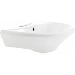 Ondine 16 In. Small Pedestal Combo Bathroom Sink In White With Overflow -Alliee Bath And Faucet Shop 5aff872a596b47ee81dec7fbd8df080e 1800x1800