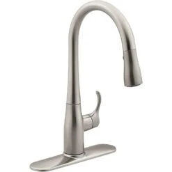 Simplice Single-Handle Pull-Down Sprayer Kitchen Faucet In Vibrant Stainless With DockNetik And Sweep Spray -Alliee Bath And Faucet Shop 5c43b99ffb9ead54bd20d2ff368ad2fa 1800x1800
