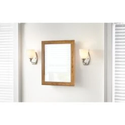 15-1/8 In. W X 19-1/4 In. H Framed Recessed Or Surface-Mount Bathroom Medicine Cabinet In Oak 11 15-1/8 In. W X 19-1/4 In. H Framed Recessed Or Surface-Mount Bathroom Medicine Cabinet In Oak -Alliee Bath And Faucet Shop 5d761b1cd8a89e995d3227d29aae0159 1800x1800