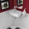 Swiss Madison Plaisir 18 In. X 11 In. Ceramic Wall Hung Vessel Sink With Left Side Faucet Mount In White -Alliee Bath And Faucet Shop 5dbd0e2d8c5ad495b63ee53819557e9a 1800x1800