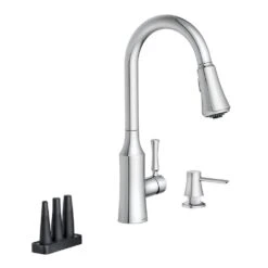 Venango Single-Handle Pull-Down Sprayer Kitchen Faucet With Reflex And Power Clean Attachments In Chrome -Alliee Bath And Faucet Shop 5e8a7e5204e85ddad72bc84f909bcbd3 1800x1800