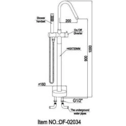 40 In. H X 11 In. W Single Handle Claw Foot Tub Faucet With Hand Shower In Polished Chrome 14 40 In. H X 11 In. W Single Handle Claw Foot Tub Faucet With Hand Shower In Polished Chrome -Alliee Bath And Faucet Shop 5f25de86b258c0ade23b487351fd1525 1800x1800