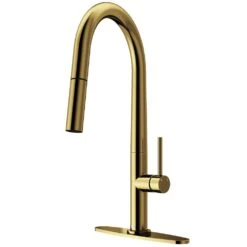 Greenwich Single-Handle Pull-Down Sprayer Kitchen Faucet With Deck Plate In Matte Black -Alliee Bath And Faucet Shop 5f5b084fb682049237c5c4449592563d 1800x1800