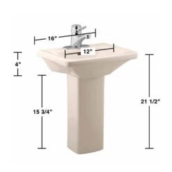RENOVATORS SUPPLY MANUFACTURING Kinde 21-1/2 In. Height Child Pedestal Bathroom Sink In Biscuit Vessel With Overflow -Alliee Bath And Faucet Shop 5fcbff585ba804d343c8ac12af2085f7 1800x1800