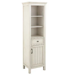 Foremost® Hiland 20"W X 15"D X 68"H Antique White Linen Cabinet -Alliee Bath And Faucet Shop 6050354 Angle 1 1800x1800