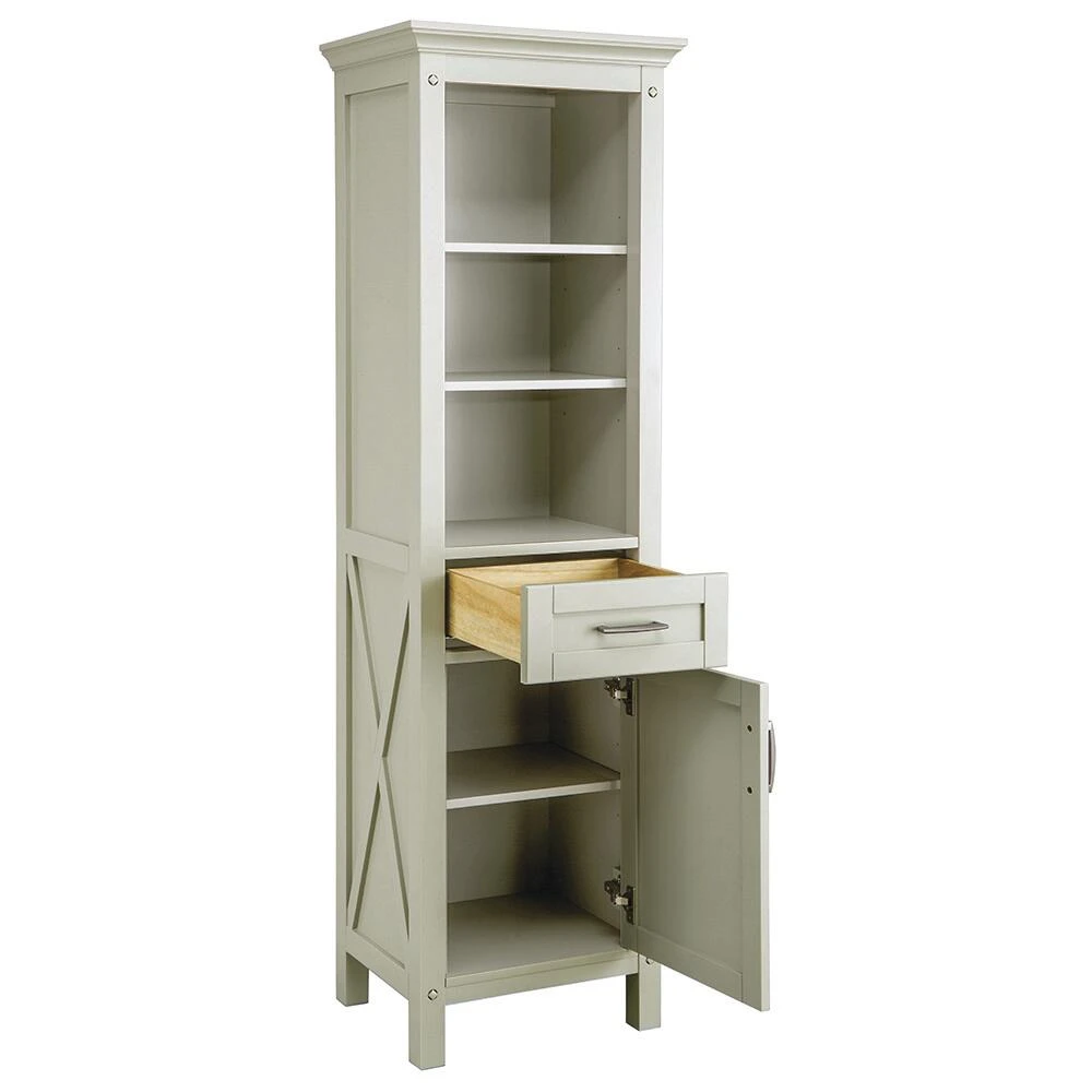 Foremost® Rayna 20"W X 15"D X 68"H Gray Linen Cabinet 7 Foremost® Rayna 20"W X 15"D X 68"H Gray Linen Cabinet - Image 5