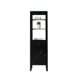 Ove Decors Aspen 18''W X 14"D X 61"H Espresso Linen Cabinet