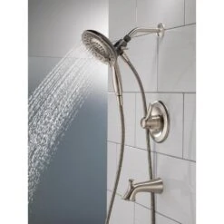 Lahara In2ition 2-in-1 Single-Handle 5-Spray Tub And Shower Faucet In Brushed Nickel 18 Lahara In2ition 2-in-1 Single-Handle 5-Spray Tub And Shower Faucet In Brushed Nickel -Alliee Bath And Faucet Shop 619f72fb0cc6871df860b20bff269f4a 1800x1800