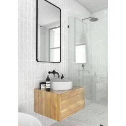 40 In. X 22 In. Radius Corner Black Stainless Steel Framed Mirror -Alliee Bath And Faucet Shop 63a1a39365c89795646cea9f6fb420e8 1800x1800