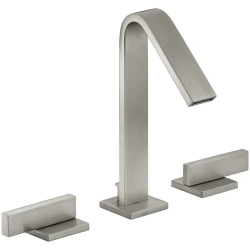 KOHLER Loure Vibrant Brushed Nickel 2-handle Widespread WaterSense Bathroom Sink Faucet With Drain 4 KOHLER Loure Vibrant Brushed Nickel 2-handle Widespread WaterSense Bathroom Sink Faucet With Drain - Image 2