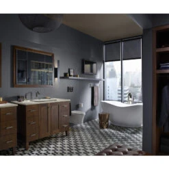 KOHLER Loure Vibrant Brushed Nickel 2-handle Widespread WaterSense Bathroom Sink Faucet With Drain 9 KOHLER Loure Vibrant Brushed Nickel 2-handle Widespread WaterSense Bathroom Sink Faucet With Drain -Alliee Bath And Faucet Shop 650531928214 08115862 1800x1800