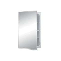 Jensen Horizon 16-in X 26-in Rectangle Recessed Mirrored Medicine Cabinet