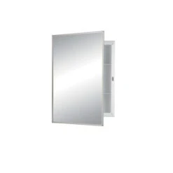 Jensen Builder 16-in X 22-in Rectangle Recessed Mirrored Medicine Cabinet