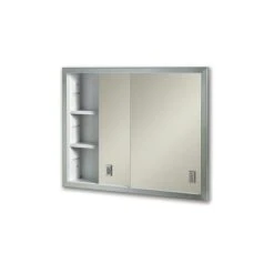 Jensen Contempora 24.625-in X 19.1875-in Rectangle Recessed Mirrored Medicine Cabinet